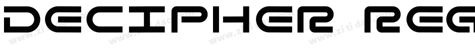 Decipher Regular字体转换